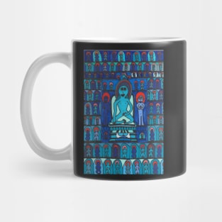 A Blue Buddhist Piece Mug